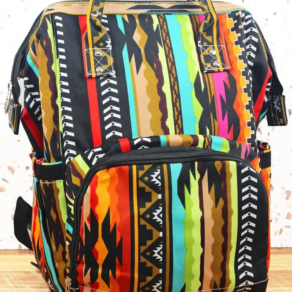 WESTERN SAN JOSE SERAPE DIAPER BAG BACKPACK